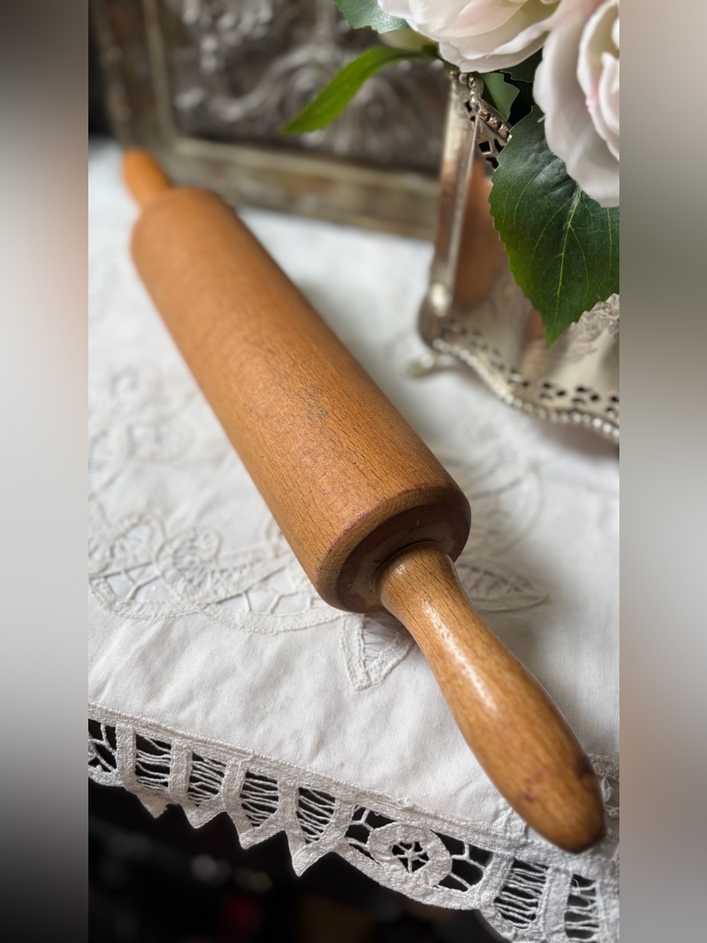 Vintage wood rolling pin